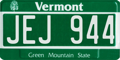 VT license plate JEJ944