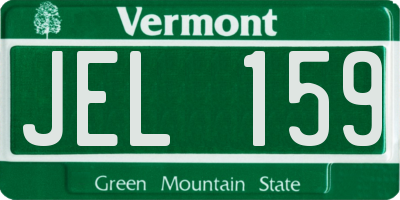 VT license plate JEL159
