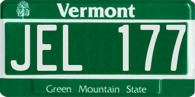 VT license plate JEL177