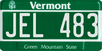VT license plate JEL483