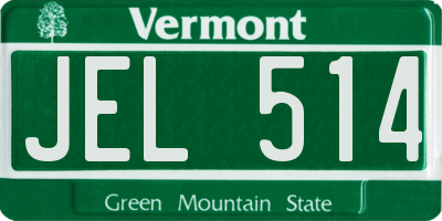 VT license plate JEL514
