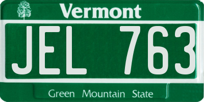 VT license plate JEL763