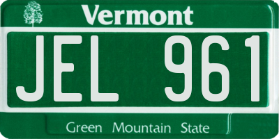 VT license plate JEL961