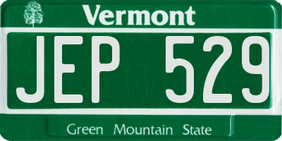 VT license plate JEP529