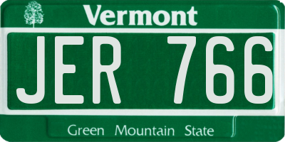 VT license plate JER766