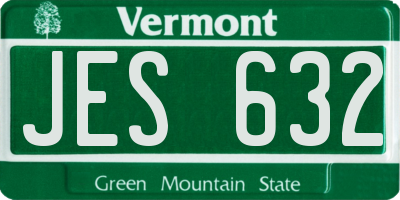 VT license plate JES632
