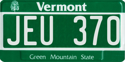 VT license plate JEU370