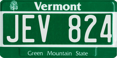 VT license plate JEV824
