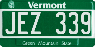 VT license plate JEZ339