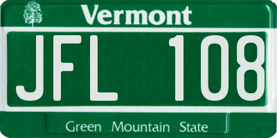 VT license plate JFL108