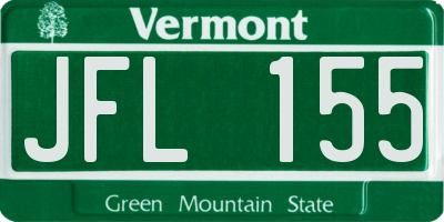 VT license plate JFL155