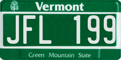 VT license plate JFL199