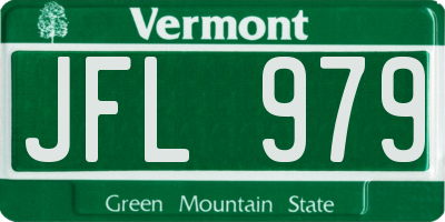 VT license plate JFL979