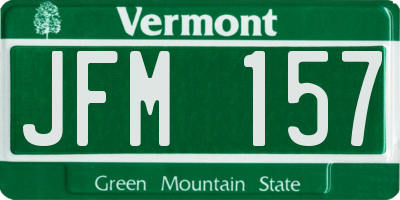 VT license plate JFM157