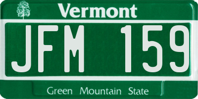 VT license plate JFM159