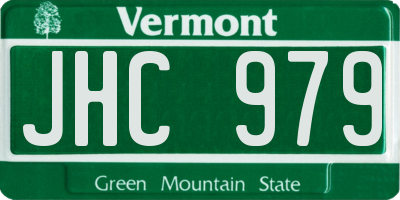 VT license plate JHC979