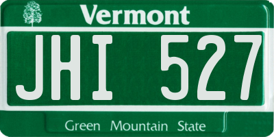 VT license plate JHI527