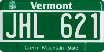 VT license plate JHL621