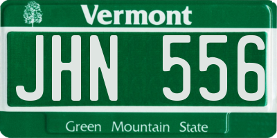 VT license plate JHN556