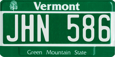 VT license plate JHN586