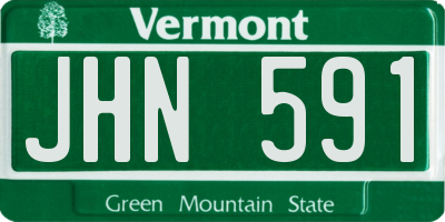 VT license plate JHN591
