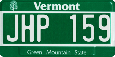 VT license plate JHP159
