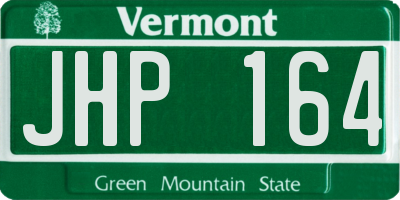 VT license plate JHP164