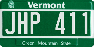 VT license plate JHP411