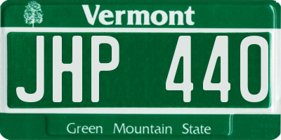 VT license plate JHP440