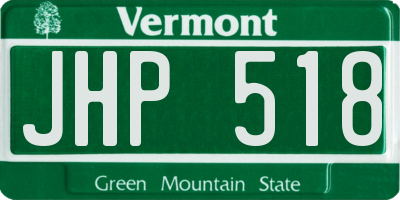 VT license plate JHP518