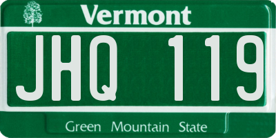 VT license plate JHQ119