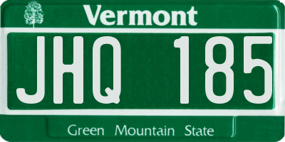 VT license plate JHQ185