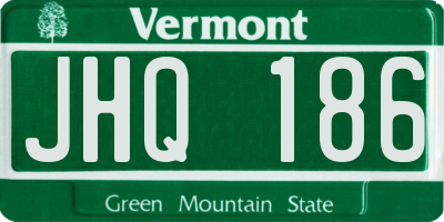 VT license plate JHQ186