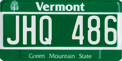 VT license plate JHQ486
