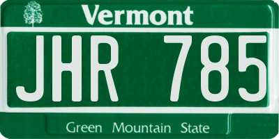 VT license plate JHR785