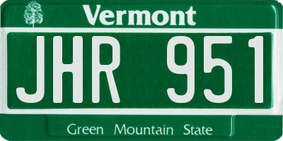 VT license plate JHR951
