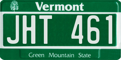 VT license plate JHT461