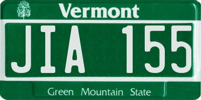 VT license plate JIA155