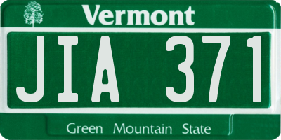 VT license plate JIA371