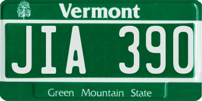VT license plate JIA390