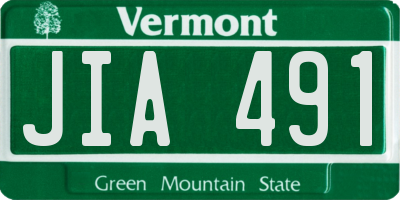 VT license plate JIA491