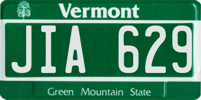 VT license plate JIA629