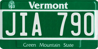 VT license plate JIA790