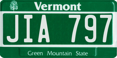 VT license plate JIA797