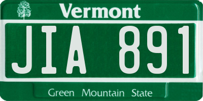 VT license plate JIA891
