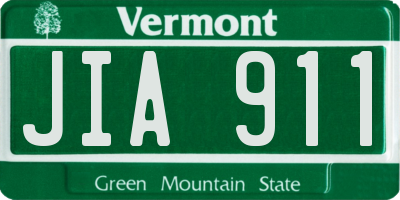 VT license plate JIA911