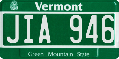 VT license plate JIA946