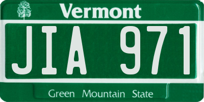 VT license plate JIA971