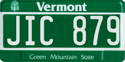 VT license plate JIC879