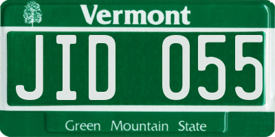 VT license plate JID055